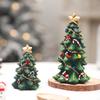 13cm Mini Weihnachtsbaum Dekorationen Figur Harz Weihnachtsbaum Schmuck für Zuhause Tisch Party Dekor Feiertag Dekorative Geschenke