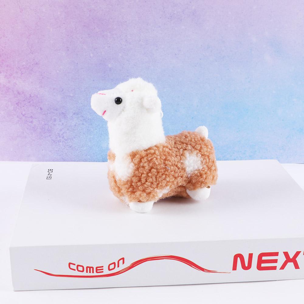 Ornaments Bag Pendants Key Chain Doll Stuffed Toy Alpaca Plush Keychains Plush Animals Keyrings
