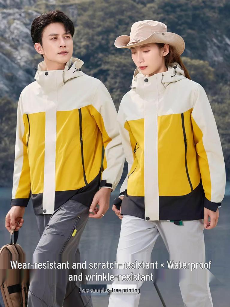 Custom Men's & Women's Outdoor 3-in-1 Detachable Workwear Jacket with Logo