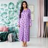 Women Plus Size Long Sleepdress Heart Print Long Sleeve Sleepwear Nightgown Fall Loose Nightshirts Cozy Loungewear