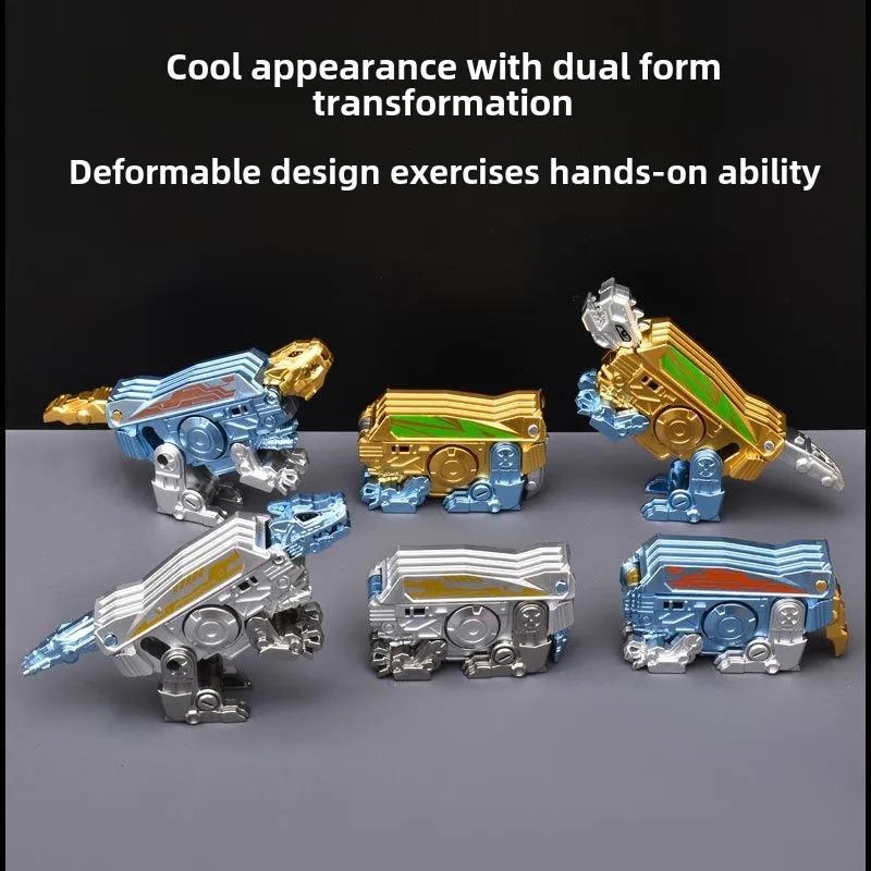 2 in 1 Dinosaur Transforming Spinner Deformation Spinning Top Spinner Toy Mechanical Gyro Portable Fidget Toy Stress Relief Toy