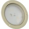 APSMOTIV LED Round Shape Roof Ceiling Light with Off White Body Suitable for Caravan Buses Campervan Boats and Coaches (24v)
