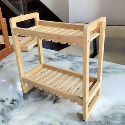 Bathroom Toilet Storage Shelf 2 Tiered Rack Lightweight Desk Stable Multipurpose Kitchen