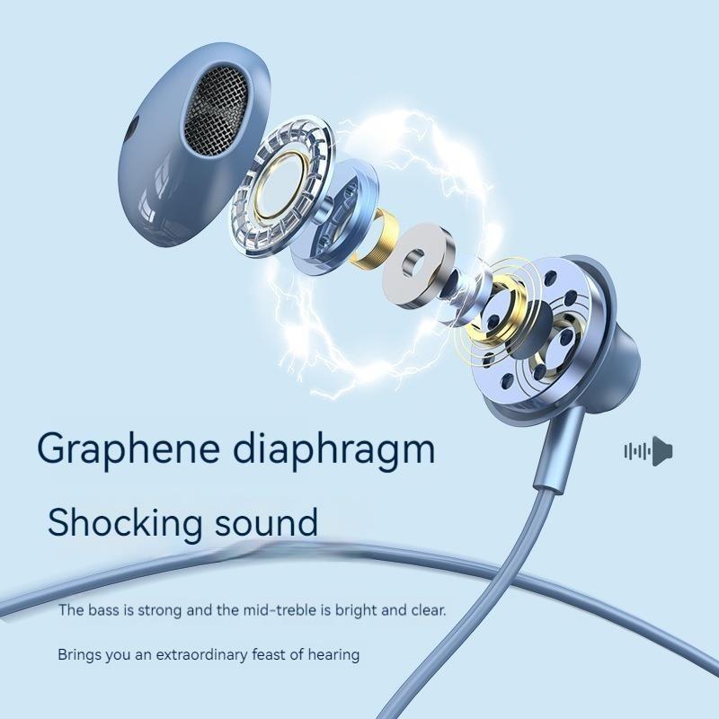 9D Stereo Type C&3.5mm Gaming Headsets Wired Earphones In-ear Headphones HiFi Bass Earphones for Samsung Earbud In Mic Handsfree
