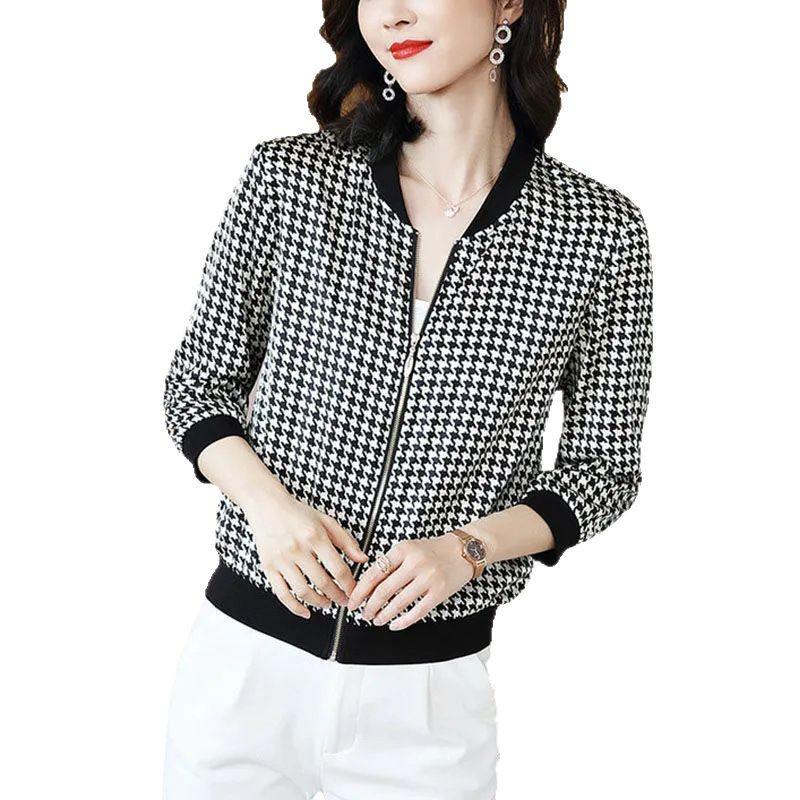Women's Plus Size Loose Chiffon Sun Protection Baseball Jacket