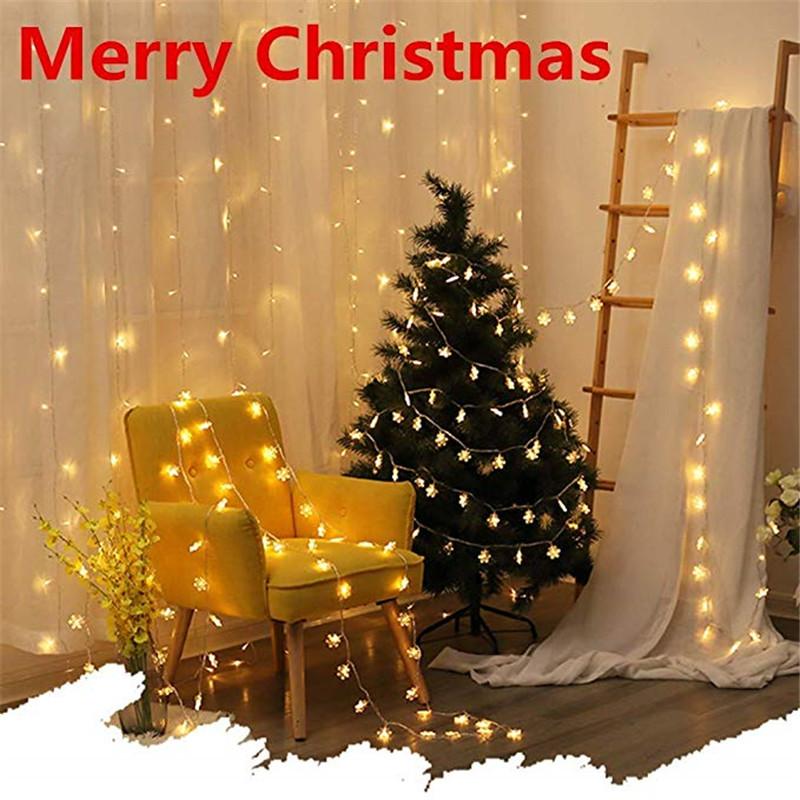 1.5m/3m/6m/10m LED Star String Lights Christmas Garland AA Battery Powered Wedding Party Curtain String Fairy Lamps For Home