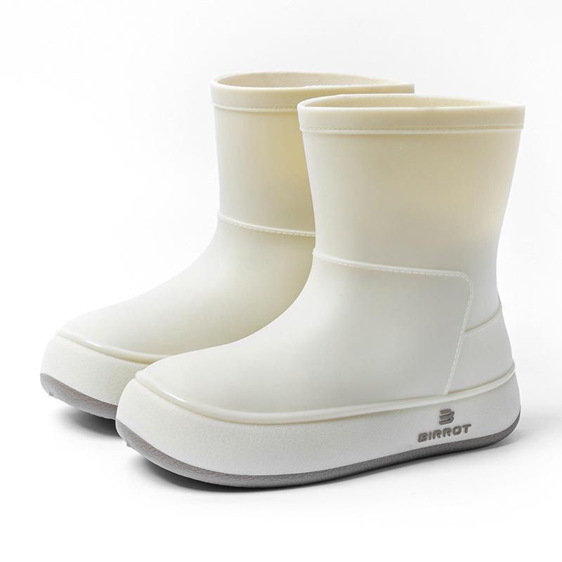 

Rain shoes girls fashion wear women s rain boots adult medium tube waterproof boots water shoes 36 [One size larger]