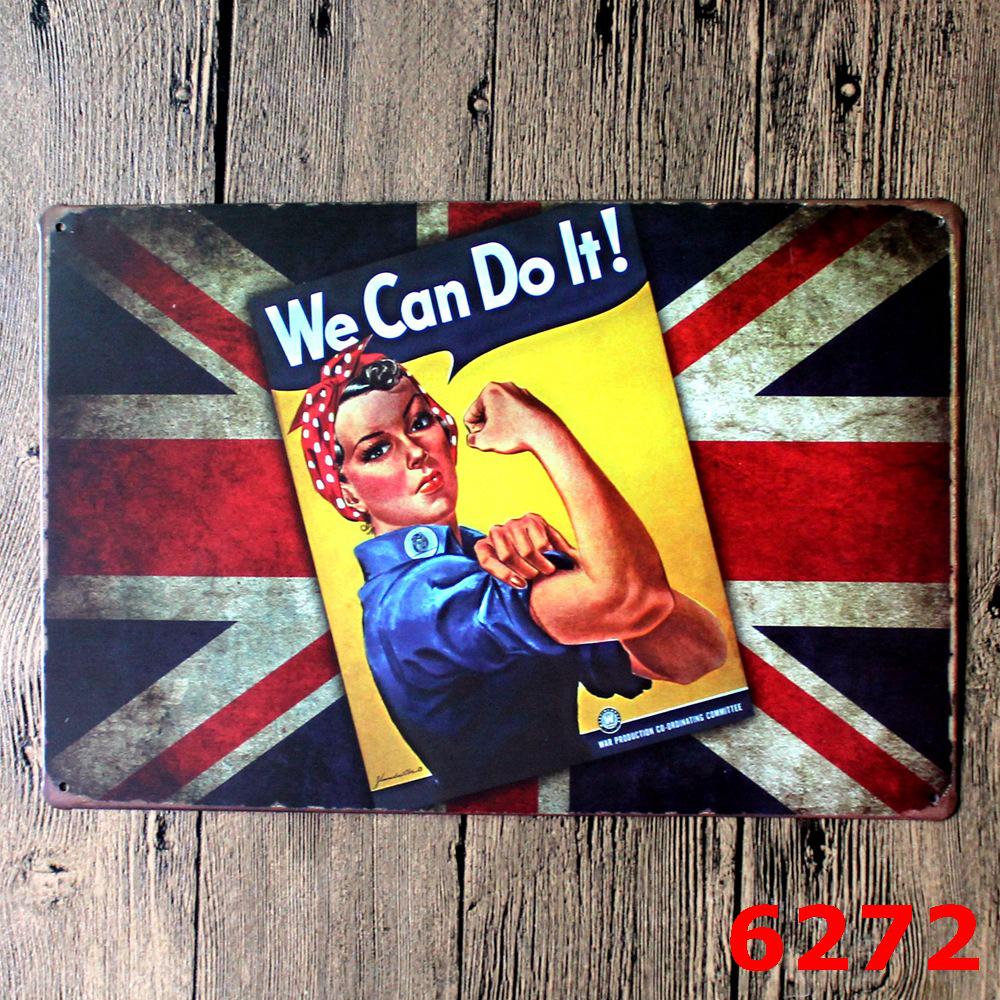Keep Calm Inspirational Tin Sign for Bar or Restaurant