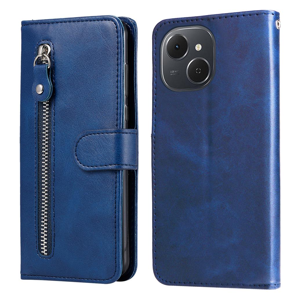For TECNO Spark 40C PU Leather Cases with Zipper Pocket Wallet Phone Cover Stand