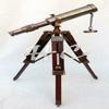 Brass Telescope With Wooden Tripod Stand Maritime Nautical Vintage Desk Décor