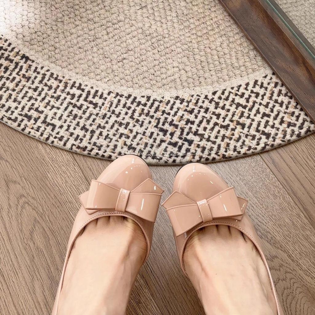 Princess Style European High Heels Wear-resistant Design Mary Jane Shoes Skirt with Bow Niche