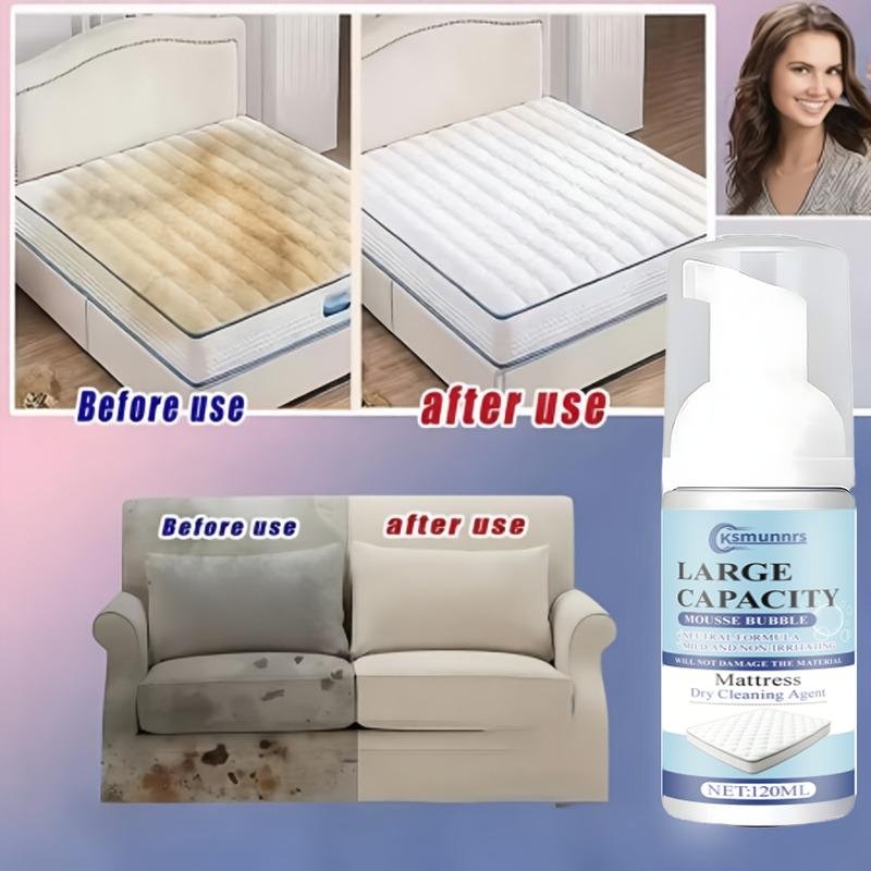 Sprayable Fabric & Sofa Dry Cleaner - No Water Multi-Purpose Stain Remover, Deep Penetration Formula Safe for Clothes, Carpets,