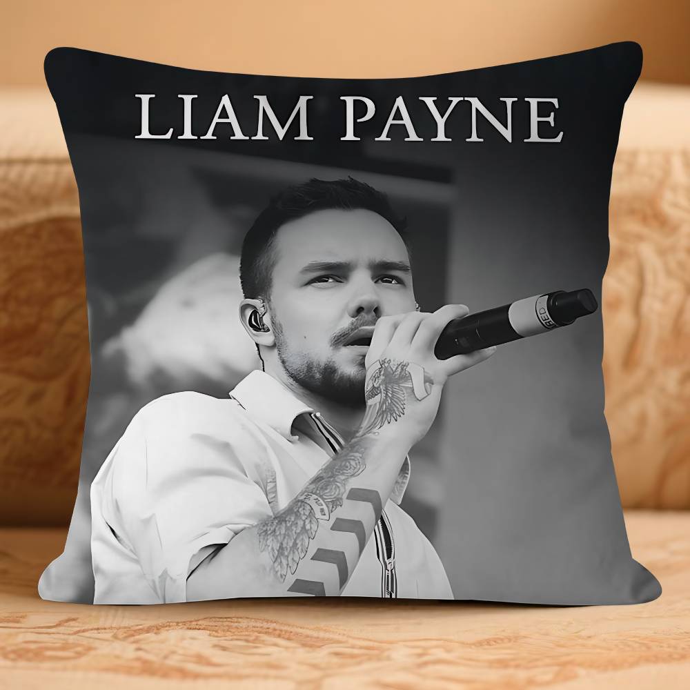 Singer L-LiamS P-Payne Personalized Picture Text Home Decorative Pillows Household Gifts 45x45cm