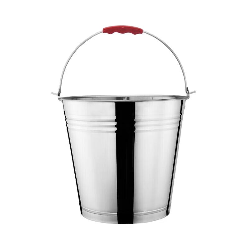 

STRVELFRT 12L Extra Thick Stainless Steel Bucket