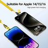 4 In 1 65W Mecha Spring Short Data Cables 6A USB Type C Spring Telescopic Micro USB Quick Charger Wire Spring Data Cords