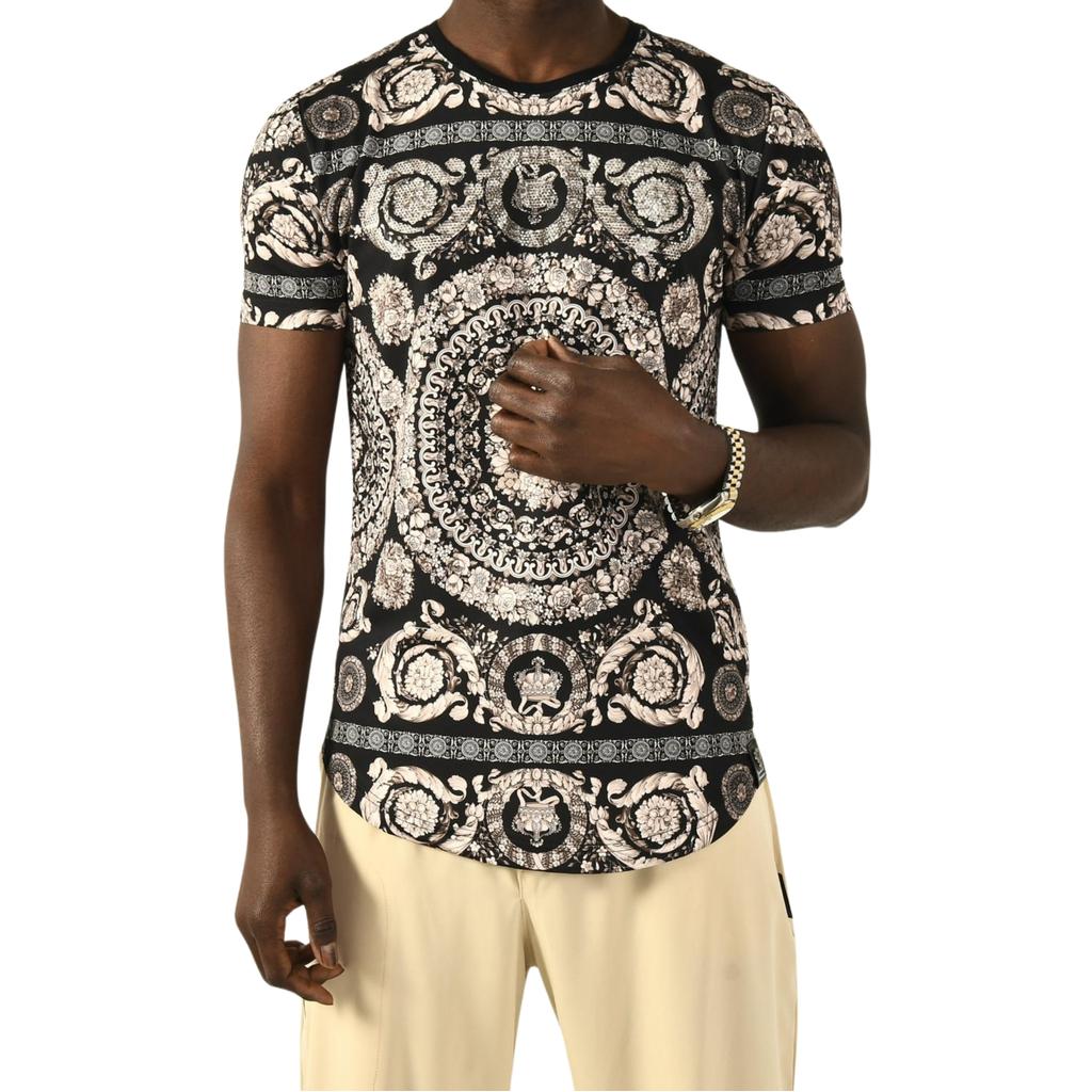 

Узкая футболка в полоску с рисунком DeepSEA и вышивкой камнями 2400467