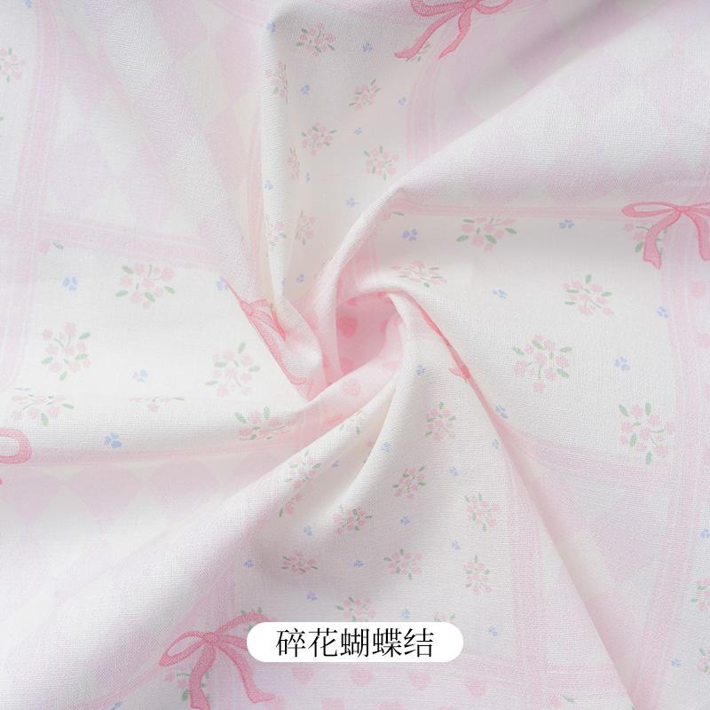 Ländlicher Stil Reiner Baumwolle Bedruckter Stoff zum Nähen von Kleidern Hauskleidung Kinderbekleidung Dekostoff Handgemachte DIY Stoffe