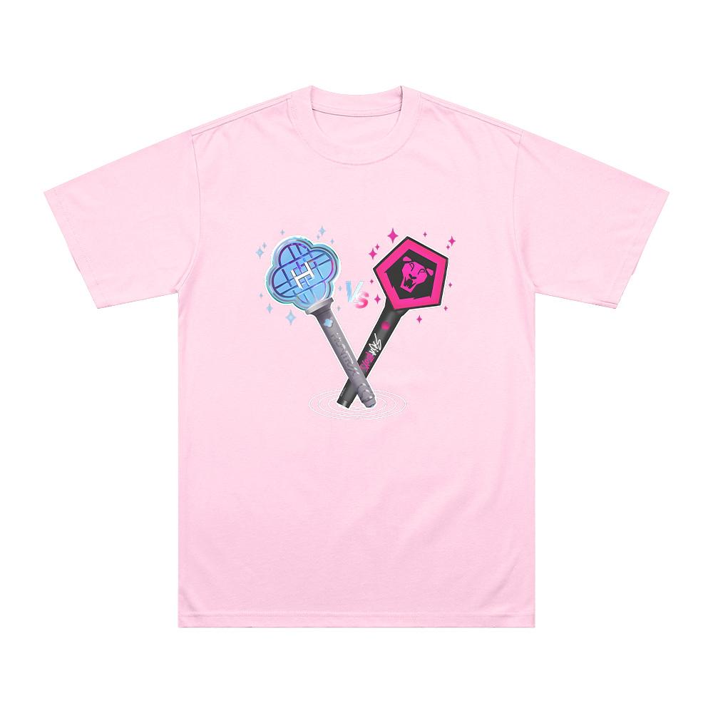 KPop Demon Hunters Light Sticks T-Shirt Summer Fashion Leisure High Quality Versatile Breathable Y2K Cotton Unisex T Shirt Tops