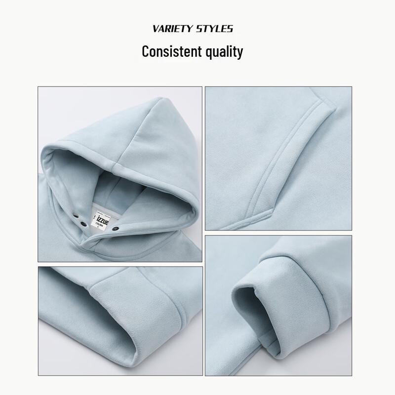 Izzue American High Street Wildleder-Hoodie