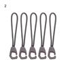 5Pcs Zipper Pull Puller End Fit Rope Tag Fixer Zip Cord Tab Replacement Clip Broken Buckle for Travel Bag Suitcase Tent