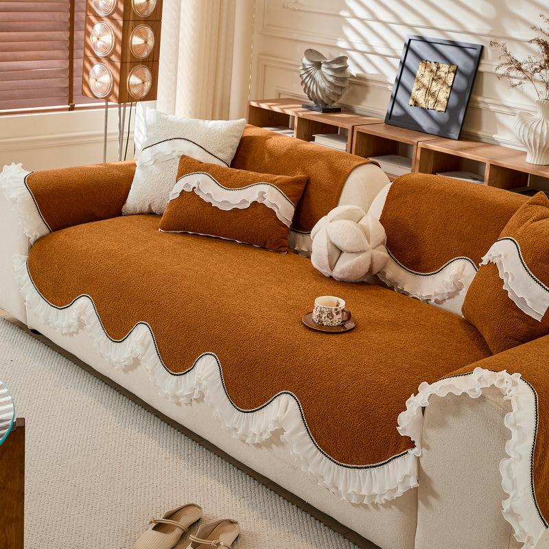 Cream Wind  New Special-Shaped Four Seasons Universal Sofa Cushion One-Piece Light Luxury Premium Sofa Cushion