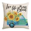 New Sunflower Pillow Home Decoration Pillow Simple Sofa Living Room Spring Pillow