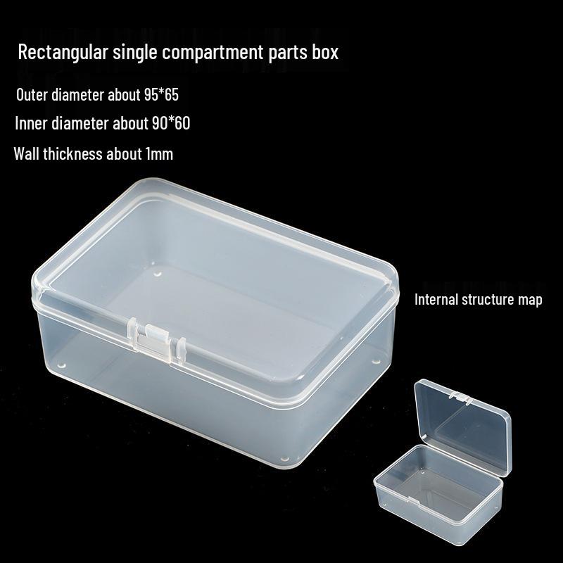 Clear Plastic Storage Box for Small Accessories and Jewelry