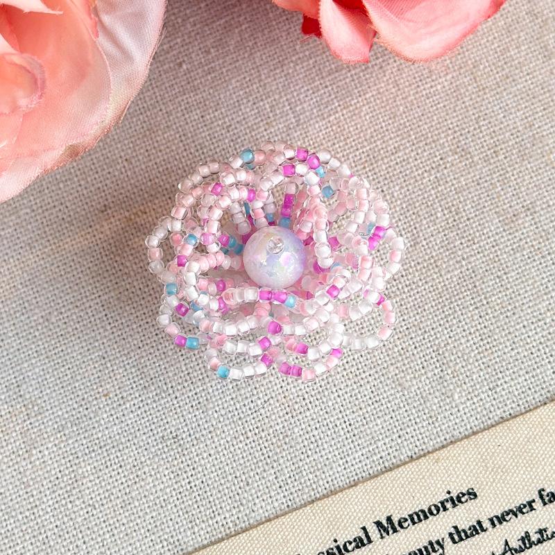 Shoe Decorations Imitation Pearl Colorful Flower Handmade DIY Beaded Shoe Buckle Shoes Decorative Accessories 2026 Fashion New
