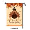 Turkey Yard Decoration Flag: Halloween Pumpkin & Thanksgiving Festival Garden Flag