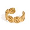Vacation Style Metal Cuff Bangles Europe American Style Chunky Bracelet Exaggerated Bracelet  Gift