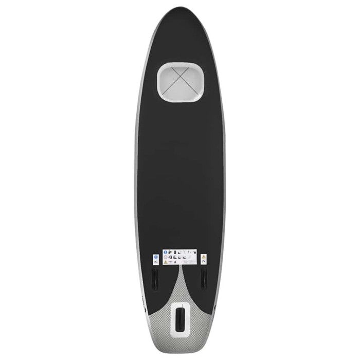 VidaXL Ensemble de planche SUP gonflable Noir 330x76x10 cm