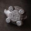 Ceramic Little Turtle Tea Set Filter Cute Animal Figurine - Handmade Sculpture Home Decoration Kung Fu Tea Set Accessories