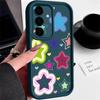 Buntes Sternenmuster Hülle für Samsung Galaxy S26 Ultra S25 Edge S24 Plus S23 S22 S21 FE A54 A15 A25 A35 A55 A16 A26 A36 A56 A17 A37 A57 5G