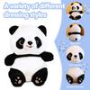 Panda de Plus 25cm Soft Plush Toy Black and White Panda Stuffed Animal Kids Cuddly Toy Birthday Gift