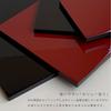 Yamaga Lacquerware Shop Flower Stand/Display Stand, Wooden Rectangular Board, Black and Vermilion Double-Sided Painting, Kishu Lacquerware, Made in Ja