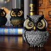 Crafts Resin Owl Statue Handcrafted Vintage Owl Ornament Adorable Animal Figurine Bookshelf