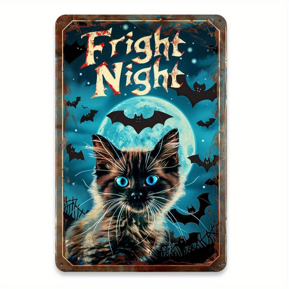 Funny Pig in Meadow Metal Tin Sign Wall Decor 20x30cm