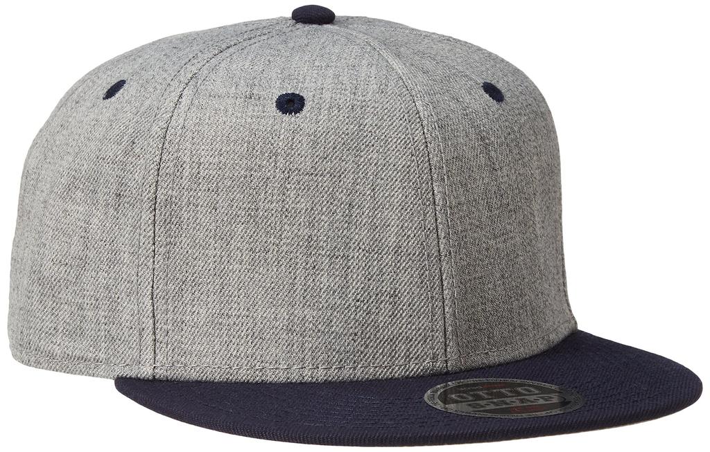 OTTO Cap Heather Wool Blend Flat Visor Snapback Cap FREE Head circumference NH Gray 57.5cm-62cm Navy/Heather