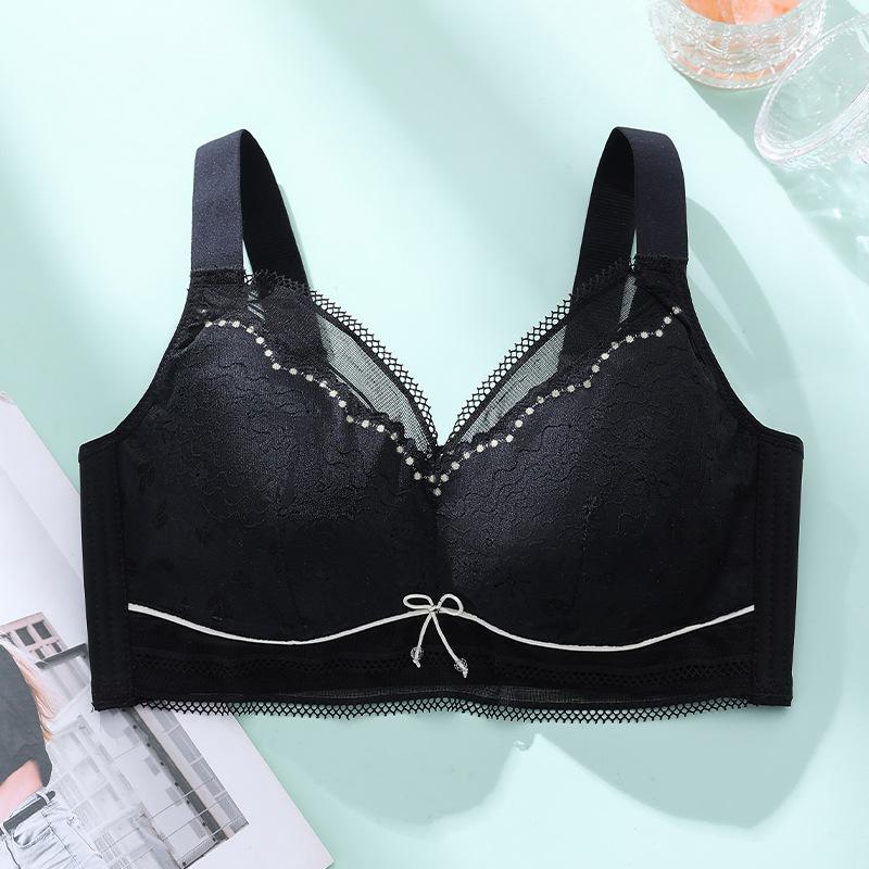 

Lingerie Women s Thin Full-cup Large-sized Bra Without Underwire Strapless and Adjustable Bra Push Up Bra 36/80B чорний