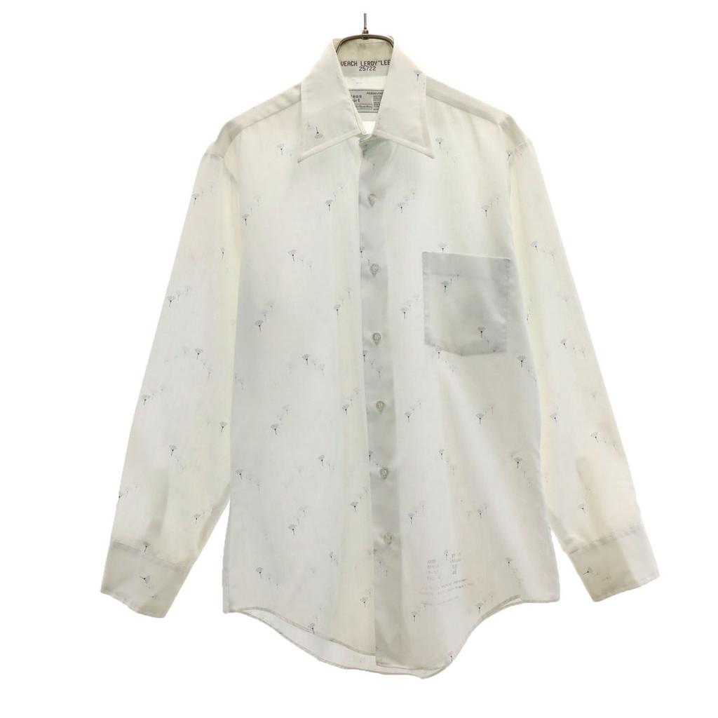 Sears 70s 80s Korean Vintage Overall handle Long sleeve Dress shirt Men's Used