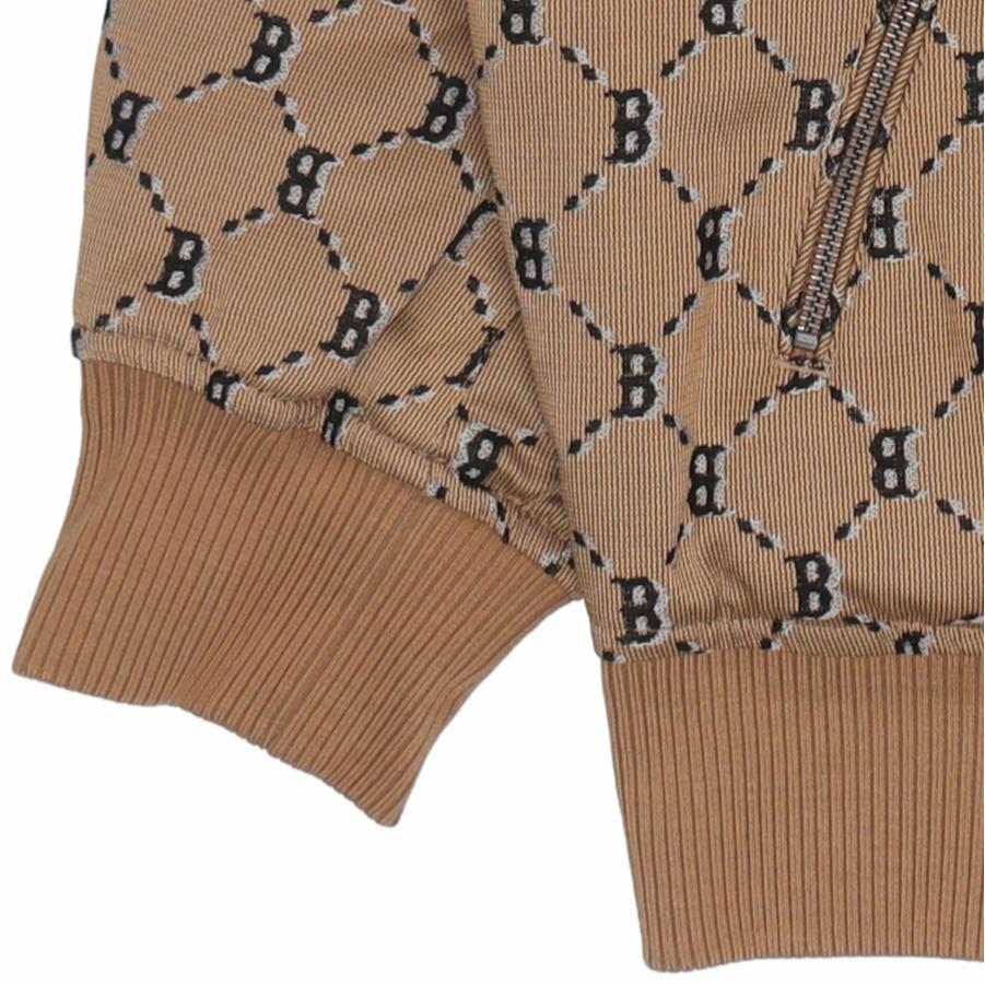 New MLB Boston Red Sox FW22 Baseball Jacket Unisex Beige Yellow 3AJPM0224-43BGS