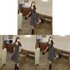Floral Square Neck Dress For Women With Mesh Patchwork Summer Style