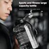 1200ml Sport-Wasserflasche mit großem Fassungsvermögen mit Strohhalm, auslaufsichere Trinkflaschen aus Kunststoff, Outdoor-Reisen, Wandern, Fitnessstudio, Krüge, BBA-frei