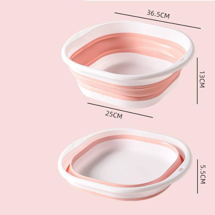 Folding Foot Bath Basin Portable Plastic Foot Soak Tub for Home Use Multipurpose Wash Basin
