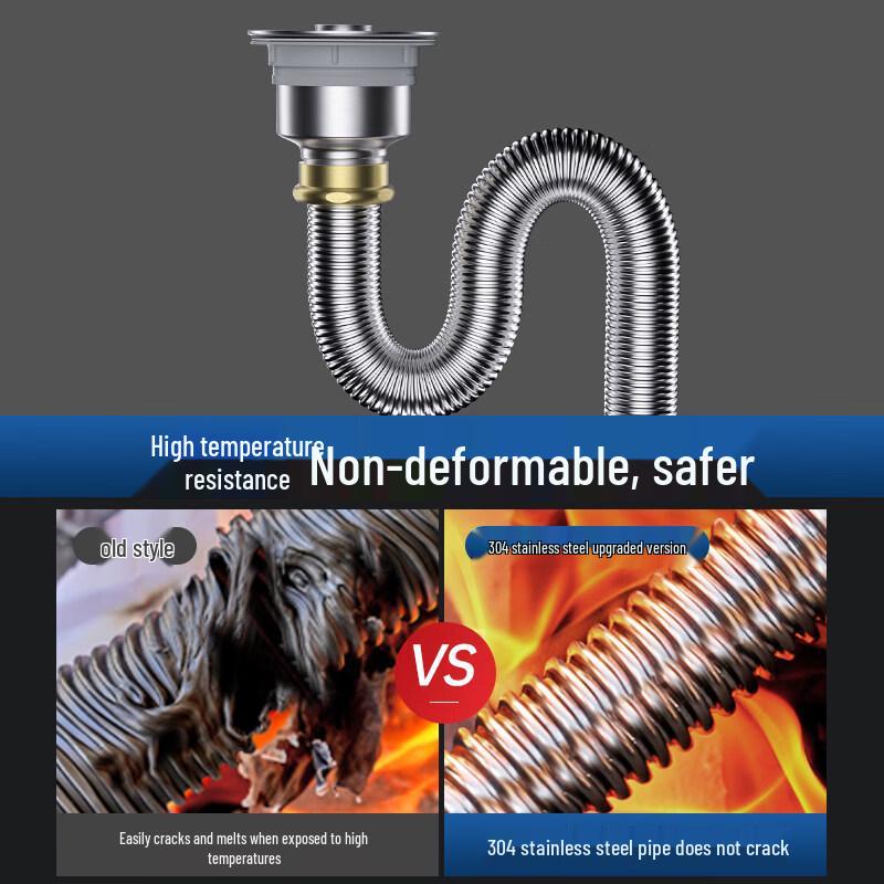 Stainless Steel Sink Drain Pipe