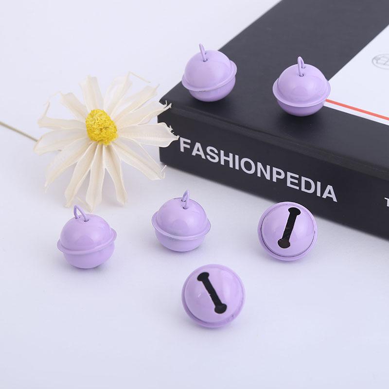 22mm Candy Color Baked Paint Round Pet Collar Bell - Christmas Accessories