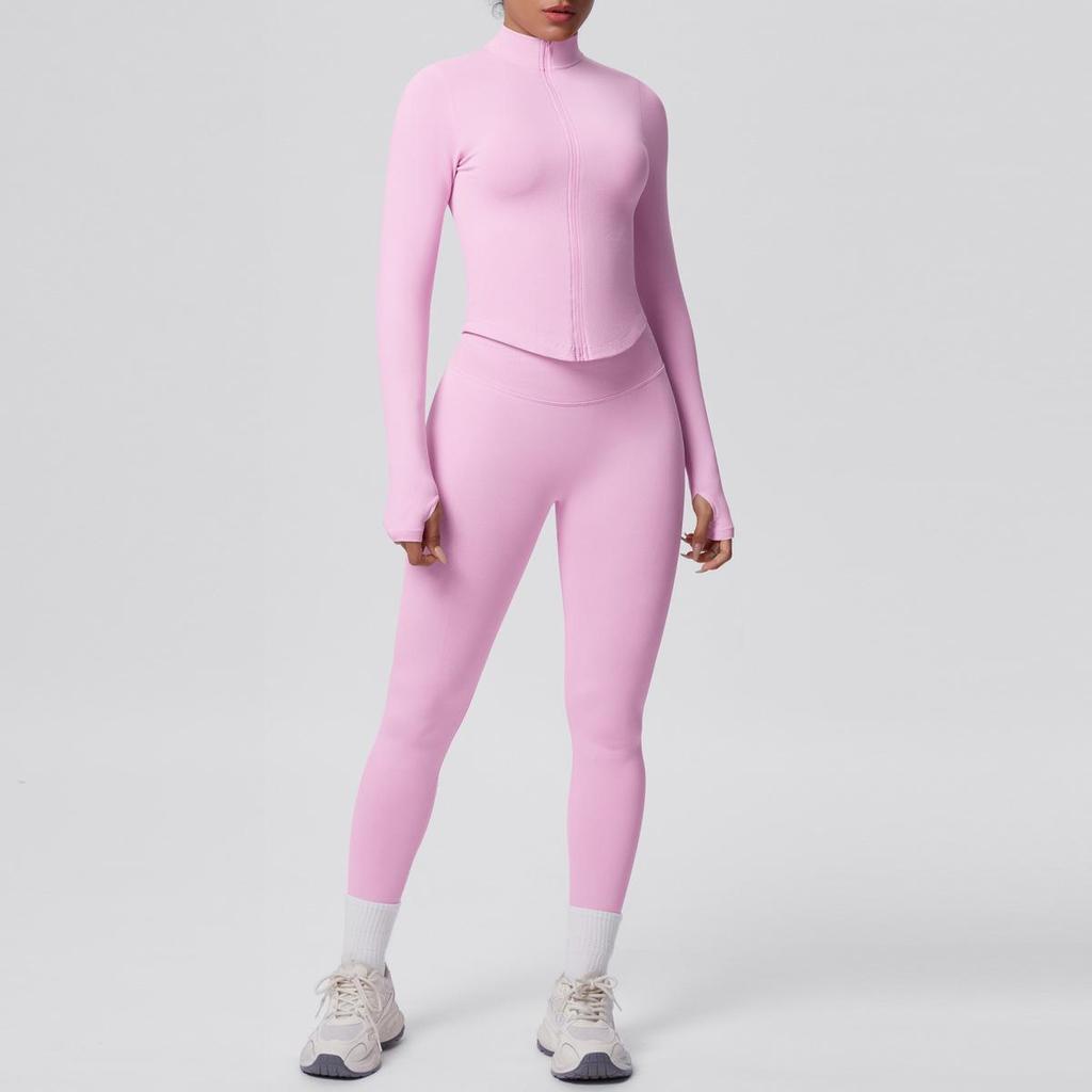 Completo Sportivo & Yoga Senza Cuciture Altamente Elastico Traspirante - Due Pezzi