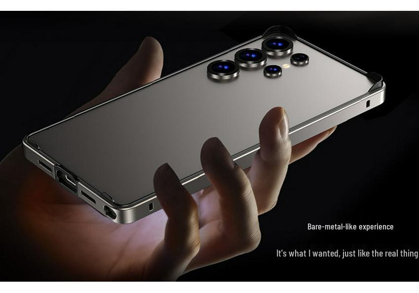 Samsung S26 Ultra Phone Case: Metal Frame with Silicone Corners, Drop Protection & Heat Dissipation, S25P & S24 Compatible