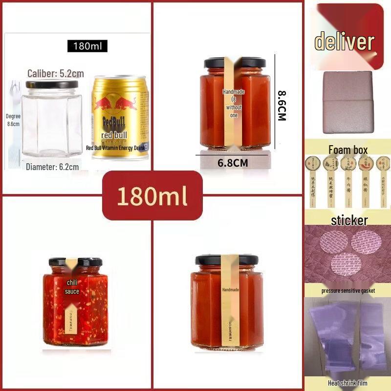 Hexagonal Honey Storage Jar