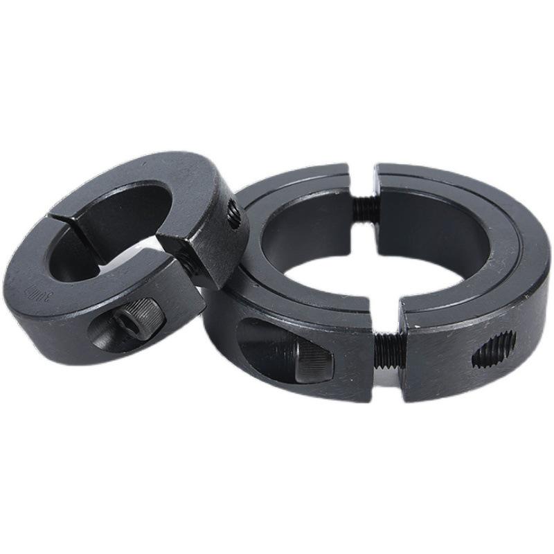 Pierścień zabezpieczający typu dzielonego ze stali węglowej zapobiegający poluzowaniu, do osi optycznej